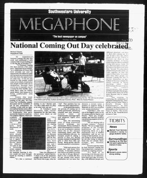 Primary view of object titled 'Megaphone (Georgetown, Tex.), Vol. 90, No. 7, Ed. 1 Thursday, October 12, 1995'.