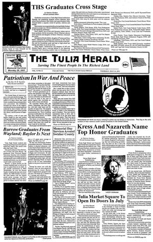 Primary view of object titled 'The Tulia Herald (Tulia, Tex.), Vol. 93, No. 21, Ed. 1 Thursday, May 24, 2001'.