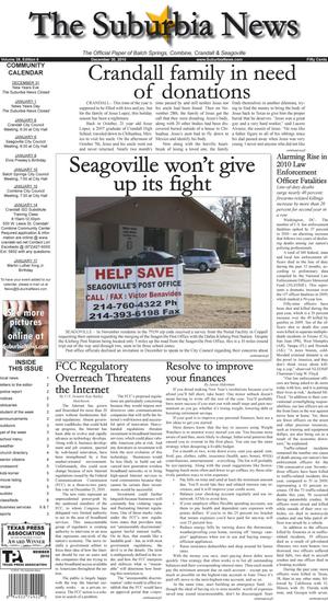 Primary view of object titled 'The Suburbia News (Seagoville, Tex.), Vol. 39, No. 6, Ed. 1 Thursday, December 30, 2010'.
