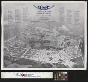 Primary view of object titled '[Aerial Photograph and Roster of Camp Bowie, Texas]'.