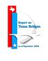 Thumbnail image of item number 1 in: 'Report on Texas Bridges as of September 2008'.