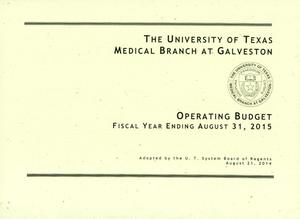 Primary view of object titled 'University of Texas Medical Branch at Galveston Operating Budget: 2015'.