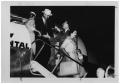 Photograph: [Lyndon B. Johnson, Lady Bird, and Others Exiting From an Airplane]