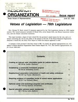 Primary view of object titled 'Focus Report, Volume 76, Number 14, June 1999'.