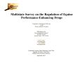 Report: Multistate Surveys on the Regulation of Equine Performance-Enhancing …