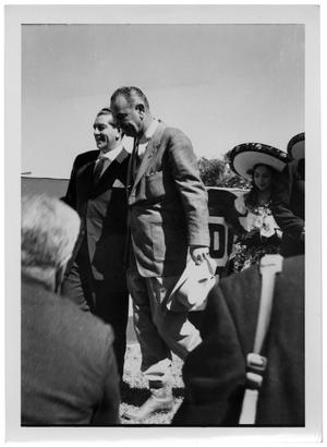 Primary view of object titled '[Lyndon Johnson and Adolfo Mateos]'.
