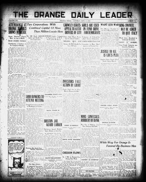 Primary view of object titled 'The Orange Daily Leader (Orange, Tex.), Vol. 16, No. 181, Ed. 1 Saturday, September 11, 1920'.
