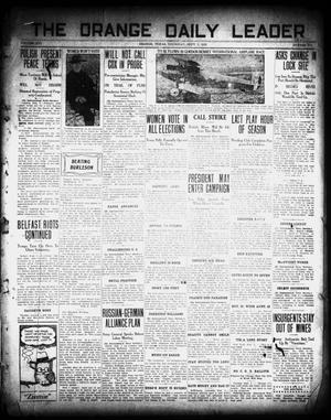 Primary view of object titled 'The Orange Daily Leader (Orange, Tex.), Vol. 16, No. 171, Ed. 1 Thursday, September 2, 1920'.