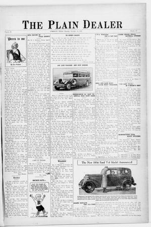 Primary view of object titled 'The Plain Dealer (Corrigan, Tex.), Vol. 2, No. 45, Ed. 1 Thursday, December 14, 1933'.