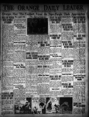 Primary view of object titled 'The Orange Daily Leader (Orange, Tex.), Vol. 11, No. 114, Ed. 1 Wednesday, November 4, 1925'.