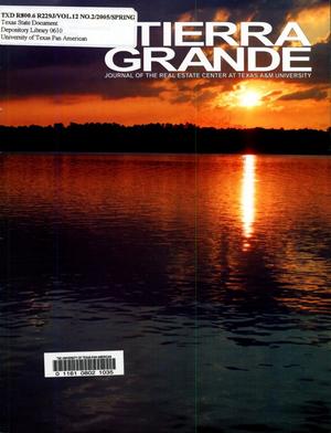 Primary view of object titled 'Tierra Grande, Volume 12, Number 2, April 2005'.