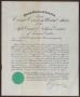 Primary view of [Certificate of Admittance as Attorney and Counselor at Law in the Circuit Court of the United States]