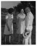 Primary view of [Watt Matthews and Lady Bird Johnson with a Woman]