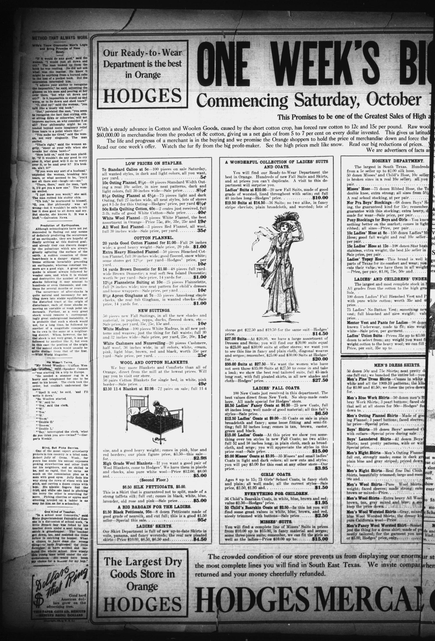 The Daily Leader (Orange, Tex.), Vol. 2, No. 198, Ed. 1 Friday, October 15, 1909
                                                
                                                    [Sequence #]: 4 of 8
                                                