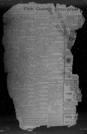 Primary view of object titled 'Polk County Enterprise (Livingston, Tex.), Vol. 3, No. 3, Ed. 1 Thursday, October 11, 1906'.