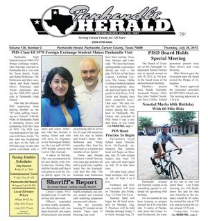 Primary view of object titled 'Panhandle Herald (Panhandle, Tex.), Vol. 126, No. 02, Ed. 1 Thursday, July 25, 2013'.