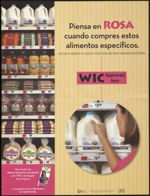 Primary view of object titled 'Piensa en ROSA cuando compres estos alimentos especificos'.