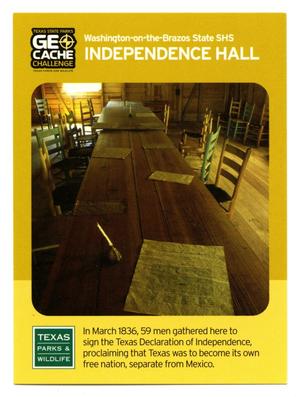 Primary view of object titled '[Trading Card: Indepencence Hall]'.