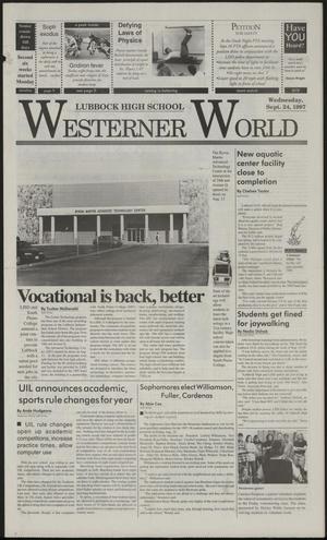 Primary view of object titled 'Westerner World (Lubbock, Tex.), Ed. 1 Wednesday, September 24, 1997'.