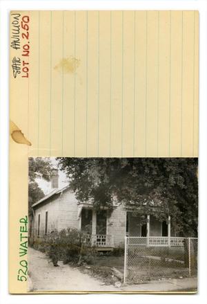 Primary view of object titled '520 Water Lot No. 250-single family dwelling'.