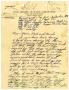 Primary view of [Letter by James Sutherlin to his family - c. 1943]