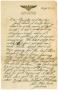 Primary view of [Letter by James Sutherlin to his family - 08/03/1943]