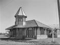 Photograph: [Dickinson Railroad Station/Museum, (Northwest oblique)]