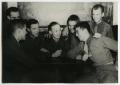 Photograph: [Seven Soldiers at the Stage Door Canteen]