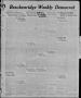 Thumbnail image of item number 1 in: 'Breckenridge Weekly Democrat (Breckenridge, Tex), No. 30, Ed. 1, Friday, February 19, 1926'.