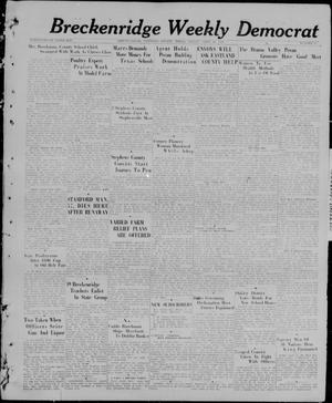 Primary view of object titled 'Breckenridge Weekly Democrat (Breckenridge, Tex), No. 40, Ed. 1, Friday, April 30, 1926'.