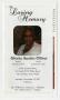 Pamphlet: [Funeral Program for Gloria Austin Oliver, November 19, 2011]