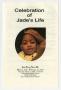 Pamphlet: [Funeral Program for Jade Alexis Saint-Dic, March 5, 2009]