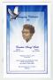Pamphlet: [Funeral Program for Ernestine Smith, May 23, 2012]