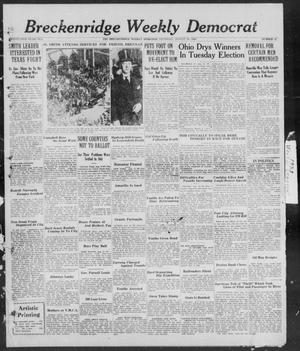Primary view of object titled 'Breckenridge Weekly Democrat (Breckenridge, Tex), No. 50, Ed. 1, Thursday, August 16, 1928'.