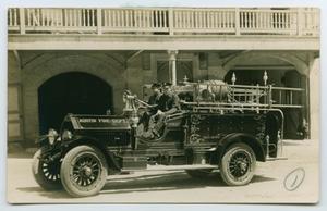 Primary view of object titled '[Austin Fire Department Fire Truck]'.