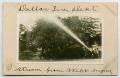 Postcard: [Postcard with a Photo of Dallas Firemen with a Hose]