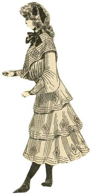 Primary view of object titled '[Collection of Paper Doll Girls and Women]'.