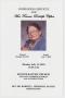 Thumbnail image of item number 1 in: '[Funeral Program for Frances Rudolph Clifton, July 12, 2010]'.