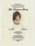 Pamphlet: [Funeral Program for Rosemarie Brooks, March 8, 2013]