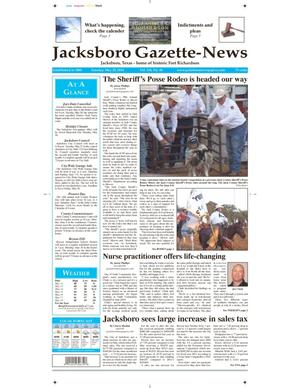 Primary view of object titled 'Jacksboro Gazette-News (Jacksboro, Tex.), Vol. 134, No. 48, Ed. 1 Tuesday, May 20, 2014'.