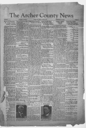 Primary view of object titled 'The Archer County News (Archer City, Tex.), Vol. 21, No. 16, Ed. 1 Friday, October 30, 1931'.