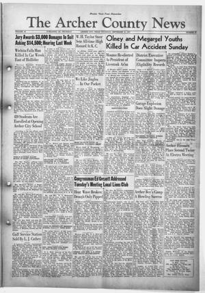 Primary view of object titled 'The Archer County News (Archer City, Tex.), Vol. 33, No. 37, Ed. 1 Thursday, September 11, 1947'.