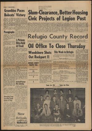 Refugio County Record (Refugio, Tex.), Vol. 11, No. 6, Ed. 1 Monday, September 28, 1964