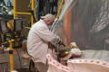 Photograph: [Seated Working on a Sculpture #7]