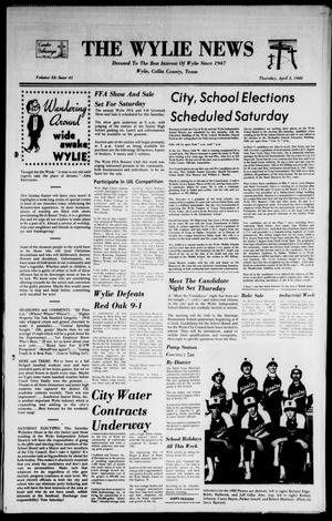 Primary view of object titled 'The Wylie News (Wylie, Tex.), Vol. 32, No. 41, Ed. 1 Thursday, April 3, 1980'.