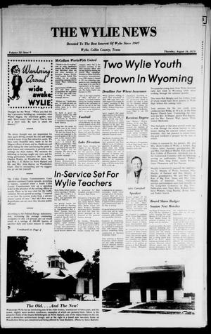 Primary view of object titled 'The Wylie News (Wylie, Tex.), Vol. 32, No. 9, Ed. 1 Thursday, August 16, 1979'.