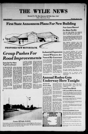 Primary view of object titled 'The Wylie News (Wylie, Tex.), Vol. 30, No. 5, Ed. 1 Thursday, July 21, 1977'.