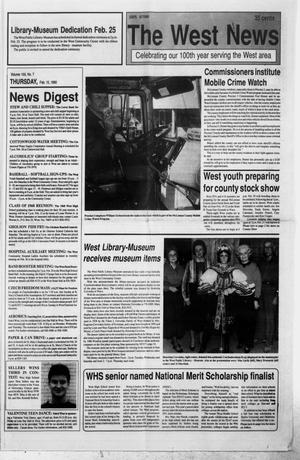 Primary view of object titled 'The West News (West, Tex.), Vol. 100, No. 7, Ed. 1 Thursday, February 15, 1990'.