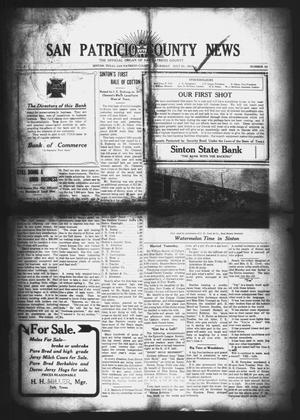 Primary view of object titled 'San Patricio County News (Sinton, Tex.), Vol. 2, No. 24, Ed. 1 Thursday, July 21, 1910'.