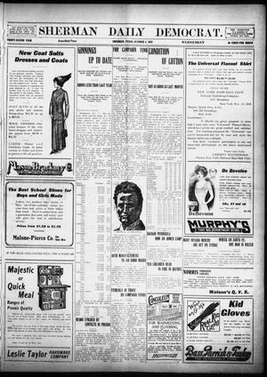 Primary view of object titled 'Sherman Daily Democrat (Sherman, Tex.), Vol. 32, Ed. 1 Wednesday, October 2, 1912'.